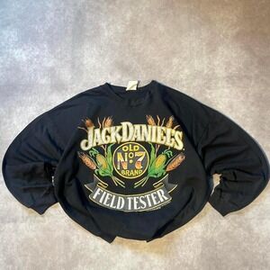 Vintage 80s Jack Daniel's Beer Graphic Crewneck Sweater Lightweight